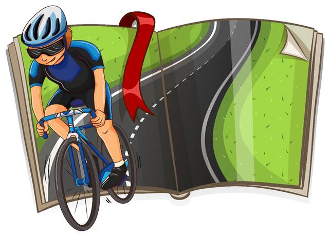 https://static.vecteezy.com/system/resources/previews/000/366/915/original/vector-book-with-cyclist-riding-on-the-road.jpg