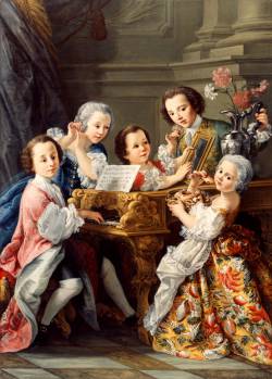 Себастиано Цезарини. Аллегория пяти чувств (1748 г.)