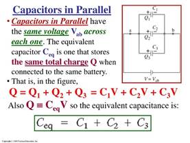 Картинки по запросу capacitors in series and parallel
