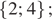  левая фигурная скобка 2;4 правая фигурная скобка ;