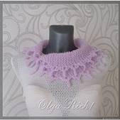 Аксессуары ручной работы. Ярмарка Мастеров - ручная работа Шарф-воротник  из мохеровой пряжи.. Handmade.