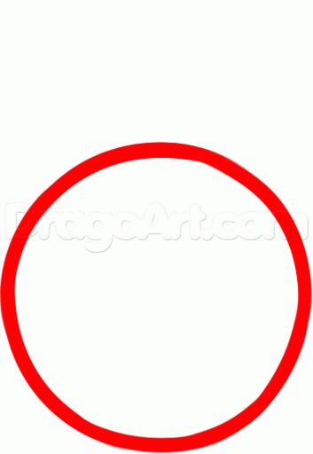 Рисуем новогодние игрушки карандашами - шаг 1