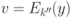 v=E_{k''}(y) 