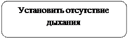 Скругленный прямоугольник: Установить отсутствие дыхания