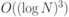 O((\log N)^3) 