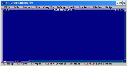среда torbo pascal 7.0