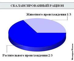 Баланс продуктов растительного и животного происхождения