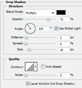 drop shadow