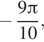 Описание:  минус дробь: числитель: 9 Пи , знаменатель: 10 конец дроби , 