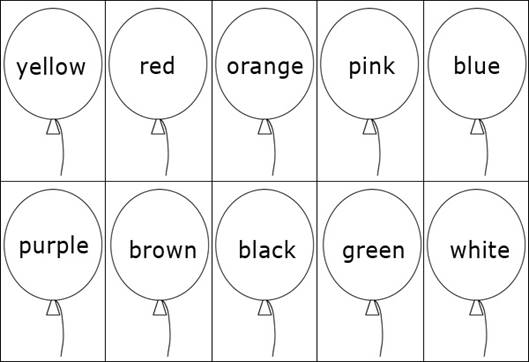 Картинки по запросу упражнений по англ яз на тему Цвета в картинках
