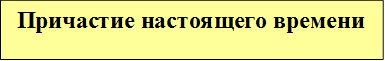  Причастие настоящего времени