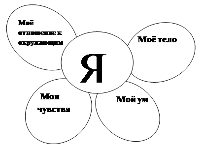 Овал: Моё тело,Овал:    Мой ум

,Овал:  Мои чувства,Овал: Моё отношение к окружающим