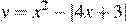 y=x в степени 2 минус |4x плюс 3|