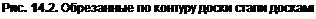 Text Box: Рис. 14.2. Обрезанные по контуру доски стали досками 