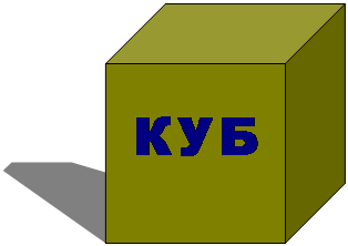 Куб:    КУБ
