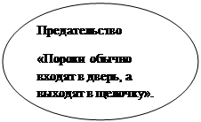 Овал: Предательство
«Пороки обычно входят в дверь, а выходят в щелочку».
