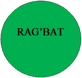 Овал:  
 RAG’BAT
