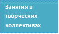 Занятия в творческих коллективах