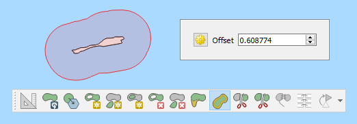 qgis 3 digitize offset