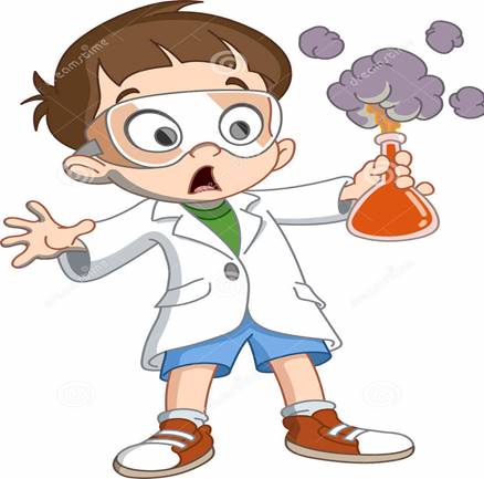 Kid Makes Science Experiment Stock Vector - Illustration of ...