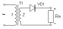 Однофазный выпрямитель (схема 1)