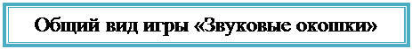 Надпись: Общий вид игры «Звуковые окошки»