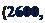 Надпись: (2600, 
