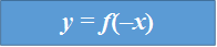 y = f(–x)