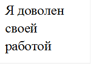 Я доволен своей работой