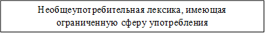 Необщеупотребительная лексика, имеющая ограниченную сферу употребления