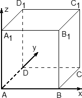 Куб в
 системе координат