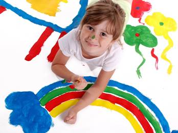People_Children_Little_girl_and_a_rainbow_022597_