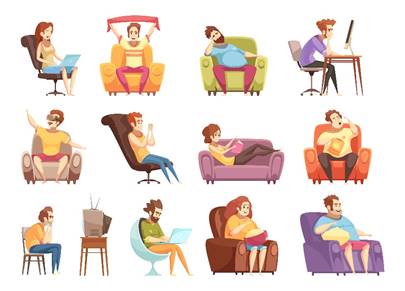 https://static.vecteezy.com/system/resources/previews/000/470/450/original/sedentary-lifestyle-retro-cartoon-icons-set-vector.jpg