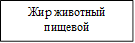 Жир животный пищевой