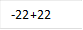 -22+22