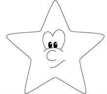 звезда раскраска картинка