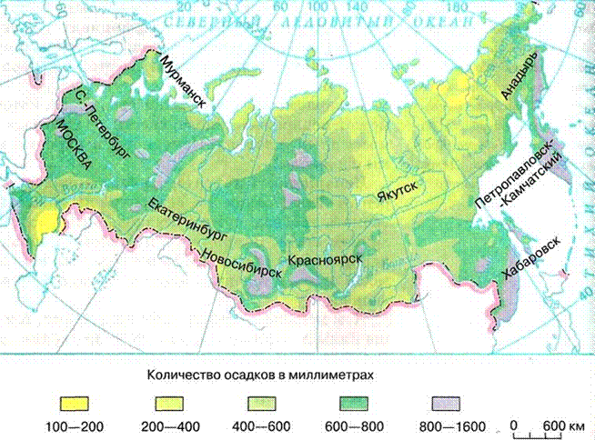 Осадки карта осадков