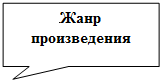 Прямоугольная выноска: Жанр произведения