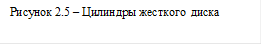 Рисунок 2.5 – Цилиндры жесткого диска 