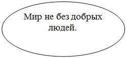 Овал: Мир не без добрых людей.

