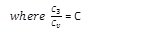 where  C_3/C_v  = C