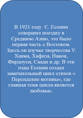 Анализ стихотворения «Шаганэ ты моя, Шаганэ» Есенина