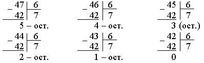 Как решать примеры с остатком в столбик