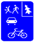 Знак Велосипедная зона