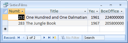 Access 2010 exercise - Creating queries (image 2)