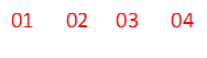 01      02     03      04