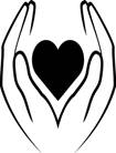 Наклейка «Сердце в ладонях»