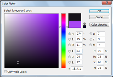 Диалог Color Picker (Палитра цветов)