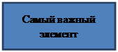 Text Box: Самый важный элемент