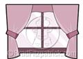 cartoon Window clipart image – An Interior House Window clip art stock illustration picture